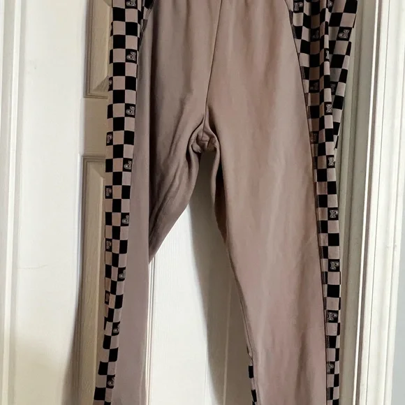 Victorias Secret Pink Active Iced Coffee Checkered Pattern Leggings - Picture 4 of 7